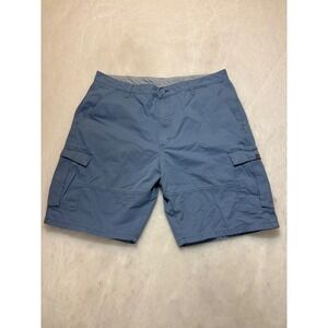 Wrangler Cargo Shorts Men's Blue Flat Front Classic Fit Size 38‎